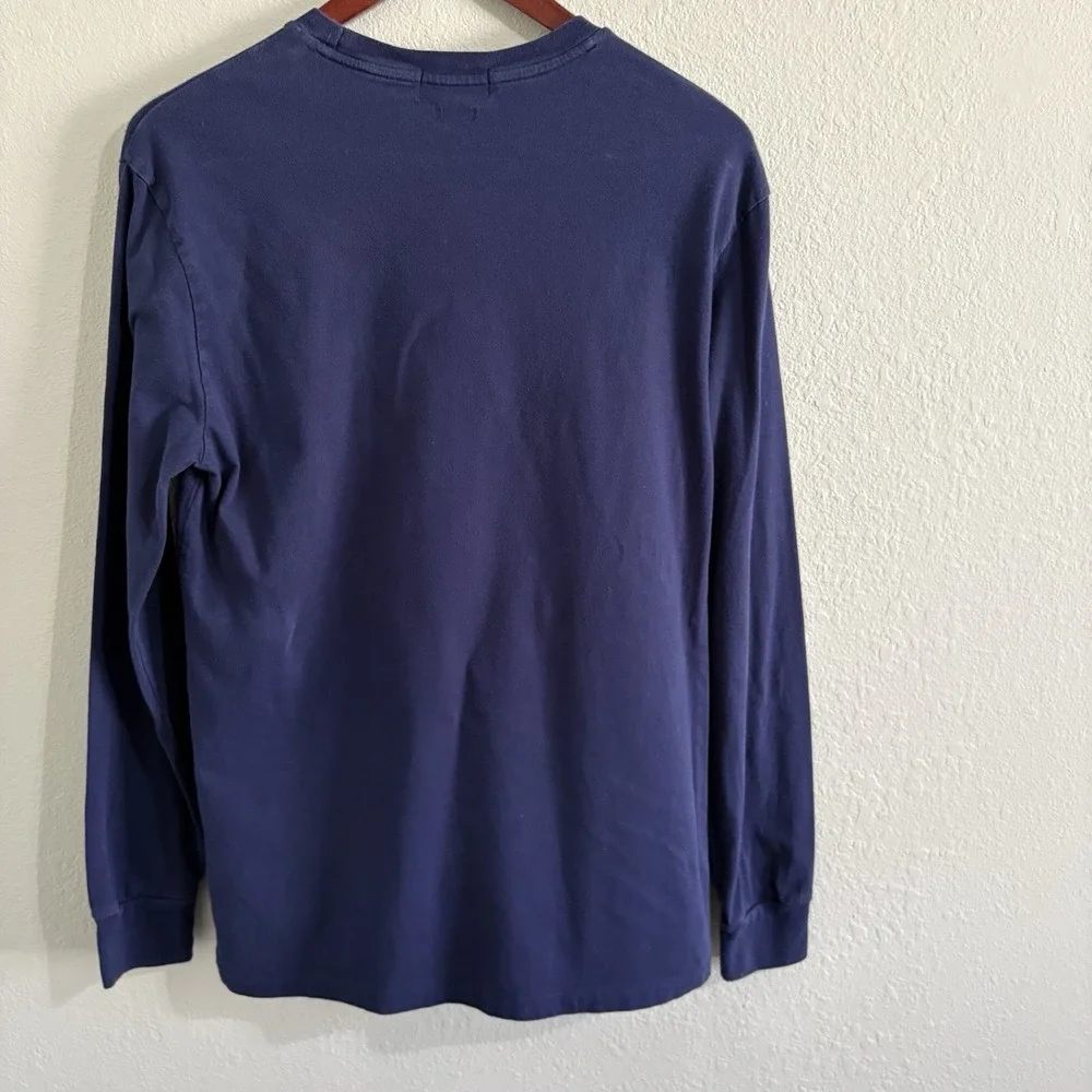 Polo Ralph Lauren Men's Small Navy Long Sleeve T Shirt Big Pony Logo Classic Fit